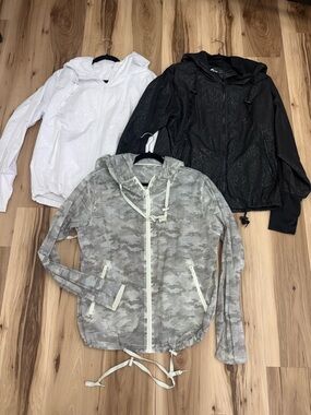 Zyia Lightweight Women's Hooded Windbreaker Rain Jacket Lot X16